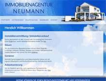 Tablet Screenshot of immobilienneumann.com